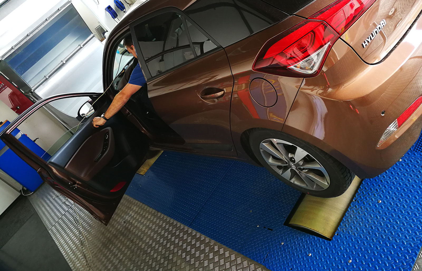 Der Hyundai i20 auf dem Prüfstand